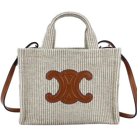 CELINE Hippo Small 2WAY Handbag Brown WS30868