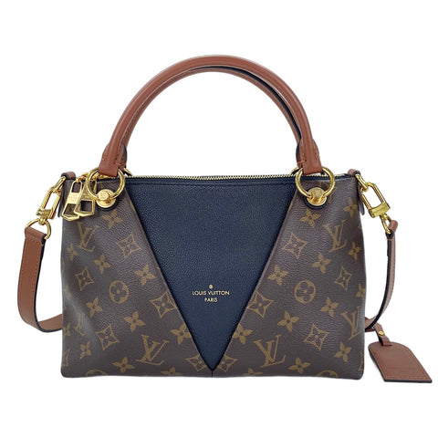 LOUIS VUITTON V Tote BB Handbag Brown WS30872