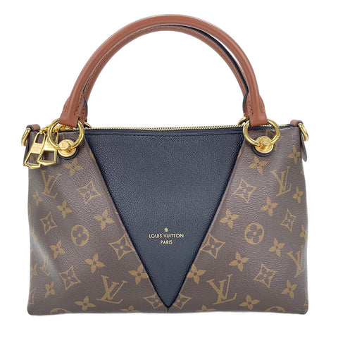 LOUIS VUITTON V Tote BB Handbag Brown WS30872