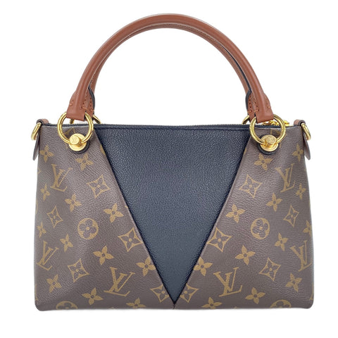 LOUIS VUITTON V Tote BB Handbag Brown WS30872