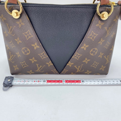 LOUIS VUITTON V Tote BB Handbag Brown WS30872