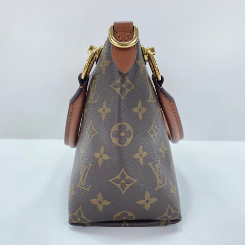 LOUIS VUITTON V Tote BB Handbag Brown WS30872