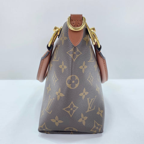 LOUIS VUITTON V Tote BB Handbag Brown WS30872