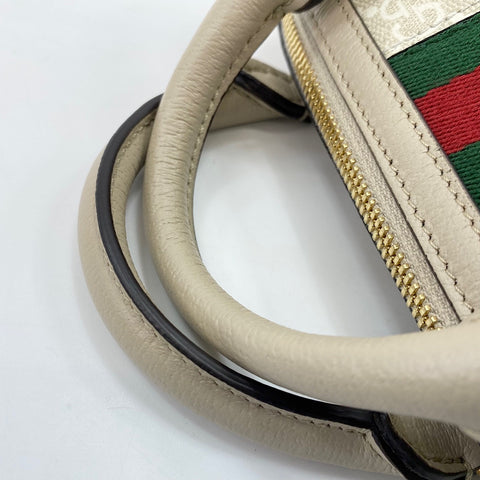 GUCCI Shelly line 2WAY Handbag beige WS30874