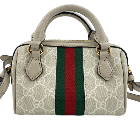GUCCI Shelly line 2WAY Handbag beige WS30874