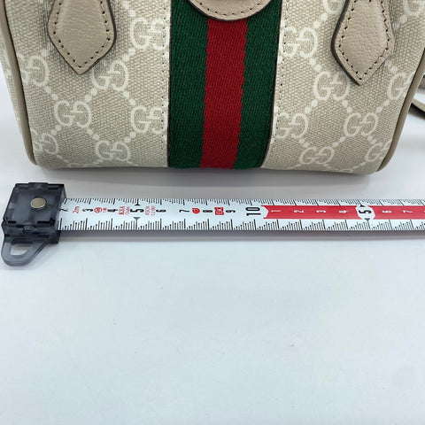 GUCCI Shelly line 2WAY Handbag beige WS30874