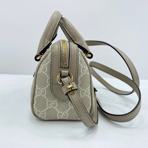 GUCCI Shelly line 2WAY Handbag beige WS30874