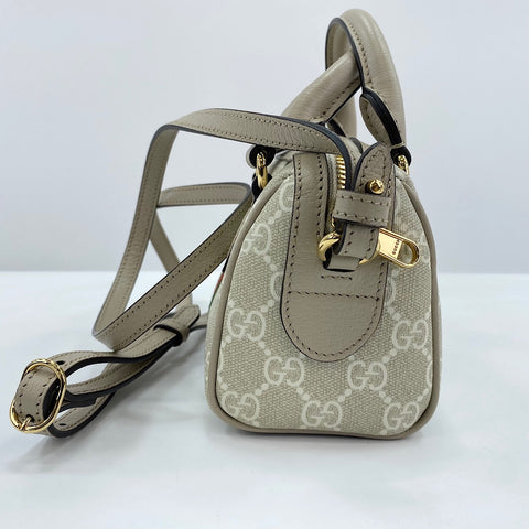 GUCCI Shelly line 2WAY Handbag beige WS30874