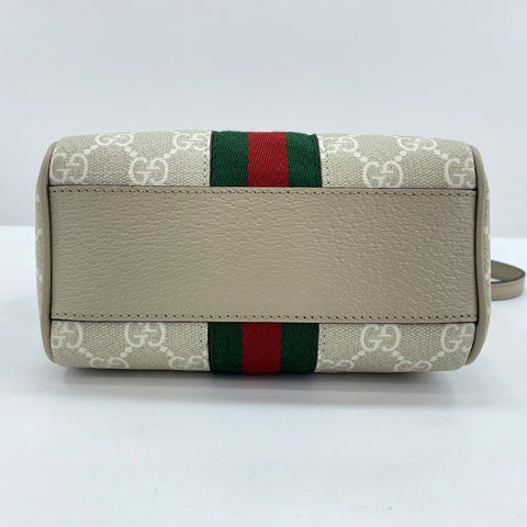 GUCCI Shelly line 2WAY Handbag beige WS30874