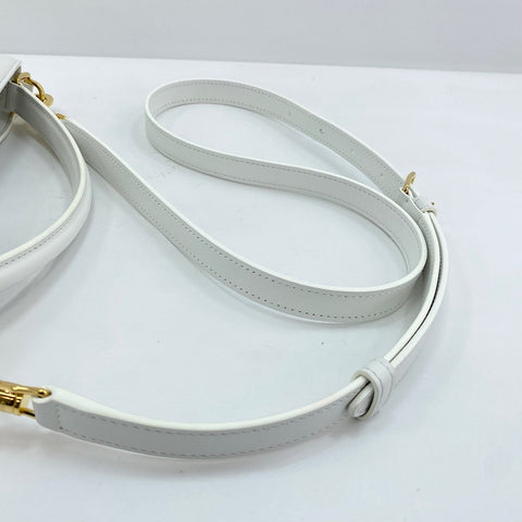 CELINE Louise 2WAY Handbag white WS30875