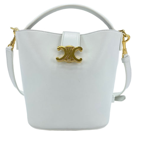 CELINE Louise 2WAY Handbag white WS30875