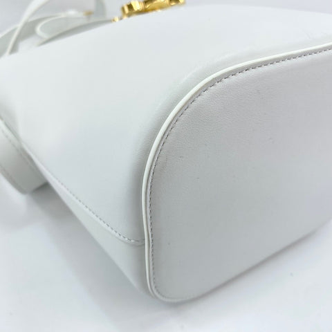 CELINE Louise 2WAY Handbag white WS30875