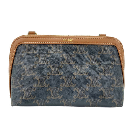 CELINE Triomphe Shoulder Bag black WS30880
