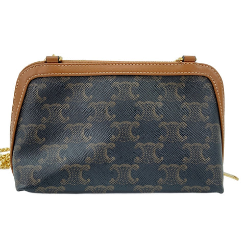 CELINE Triomphe Shoulder Bag black WS30880