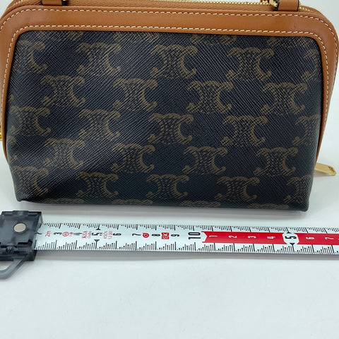 CELINE Triomphe Shoulder Bag black WS30880