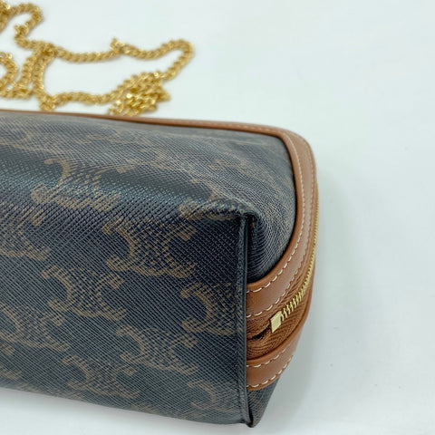 CELINE Triomphe Shoulder Bag black WS30880