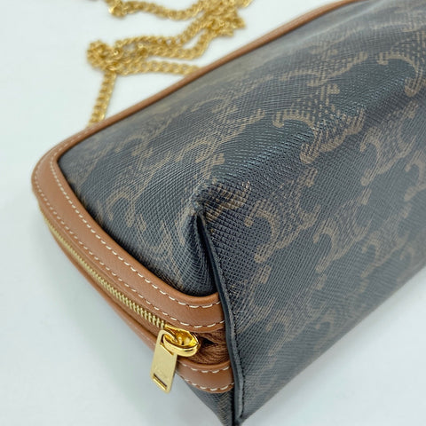 CELINE Triomphe Shoulder Bag black WS30880