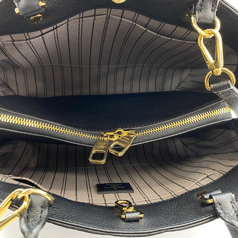 LOUIS VUITTON Montaigne MM Handbag black WS30883