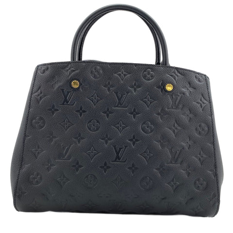 LOUIS VUITTON Montaigne MM Handbag black WS30883