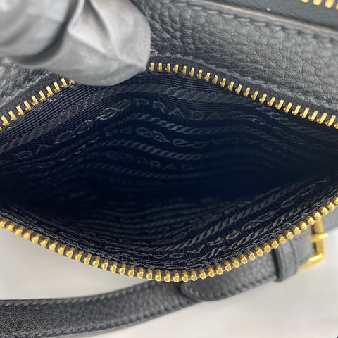 PRADA Vitello Phoenix Shoulder Bag black WS30887