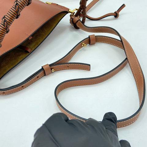 LOEWE Gate Bucket 2WAY Shoulder Bag Brown WS30888