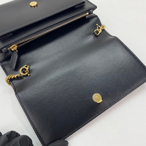 YVES SAINT LAURENT Sunset 2WAY Handbag black WS30889