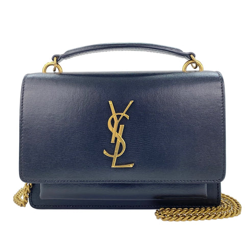 YVES SAINT LAURENT Sunset 2WAY Handbag black WS30889