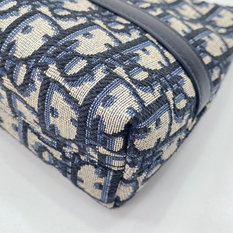 Christian Dior Hobo Trotter Shoulder Bag Navy WS30890