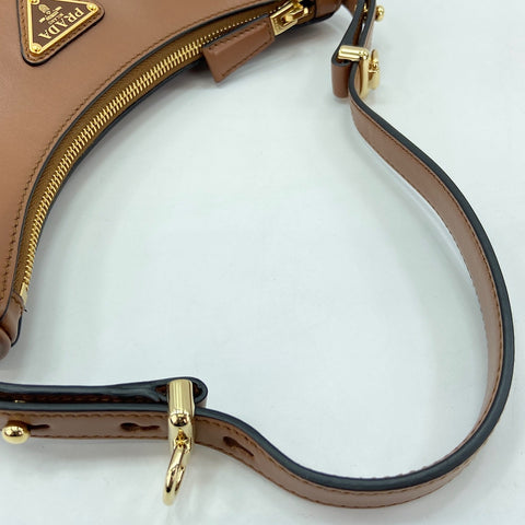 PRADA 2WAY Shoulder Bag Brown WS30892