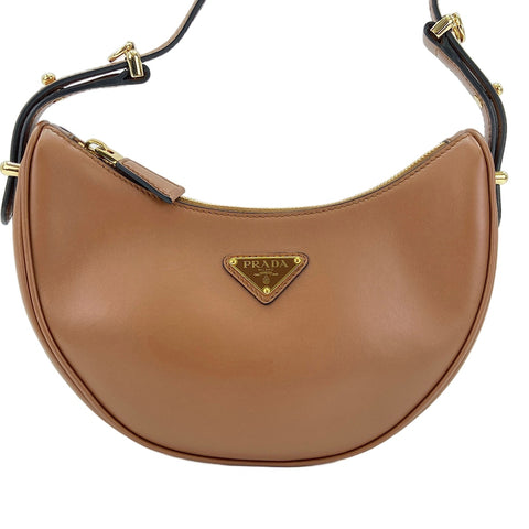 PRADA 2WAY Shoulder Bag Brown WS30892