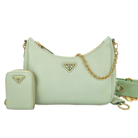 PRADA Re-Edition2005 2WAY Shoulder Bag green WS30893
