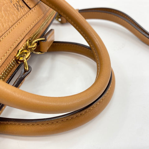 MCM Visetos Monogram 2WAY Handbag Brown WS30894