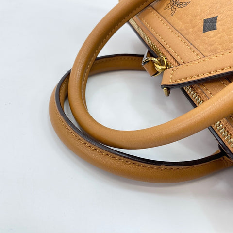 MCM Visetos Monogram 2WAY Handbag Brown WS30894