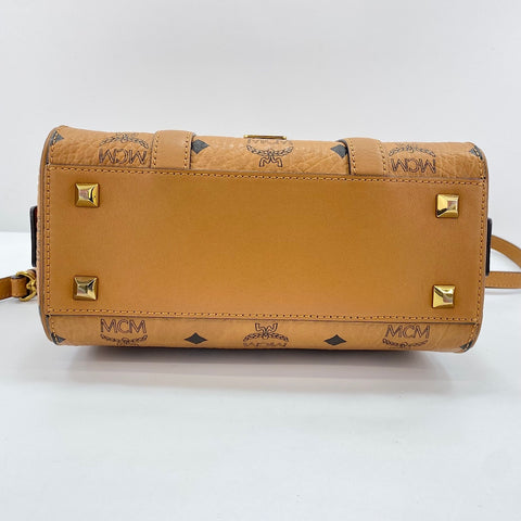 MCM Visetos Monogram 2WAY Handbag Brown WS30894