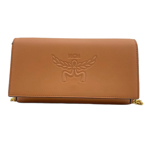 MCM Large Himmel 2WAY Pouch Brown WS30897