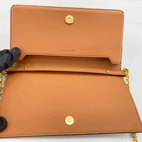 MCM Large Himmel 2WAY Pouch Brown WS30897