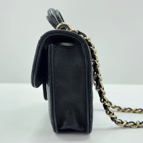 CHANEL Matrasse Shoulder Bag lambskin black WS30900