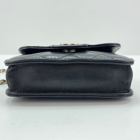 CHANEL Matrasse Shoulder Bag lambskin black WS30900