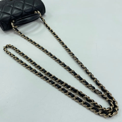 CHANEL Matrasse Shoulder Bag lambskin black WS30900