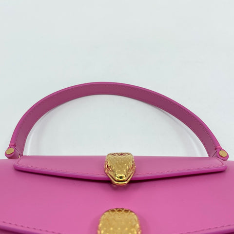 BVLGARI x Alexander Wang Serpenti Snakehead 2WAY Handbag leather pink WS30902