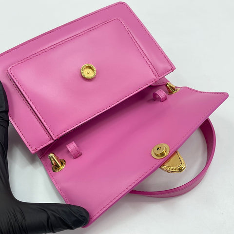 BVLGARI x Alexander Wang Serpenti Snakehead 2WAY Handbag leather pink WS30902
