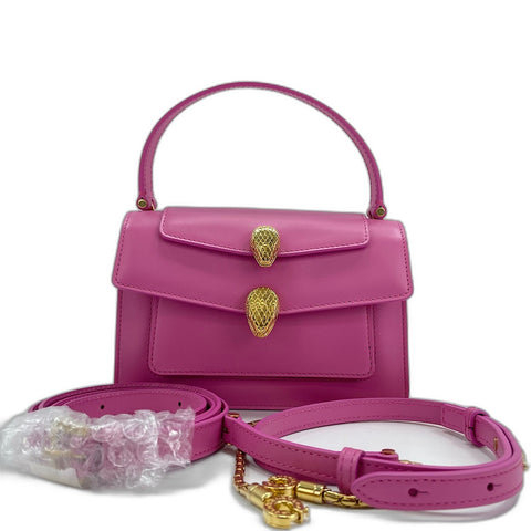 BVLGARI x Alexander Wang Serpenti Snakehead 2WAY Handbag leather pink WS30902