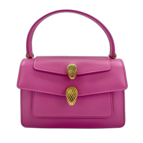 BVLGARI x Alexander Wang Serpenti Snakehead 2WAY Handbag leather pink WS30902