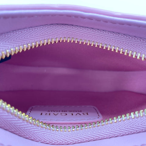 BVLGARI Senpenti Ellipse Micro Snakehead Shoulder Bag leather pink WS30903