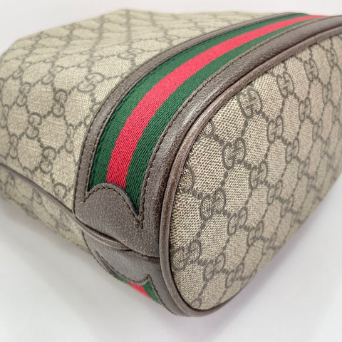 GUCCI Ophidia GG Mini Bucket Shoulder Bag Brown WS30904