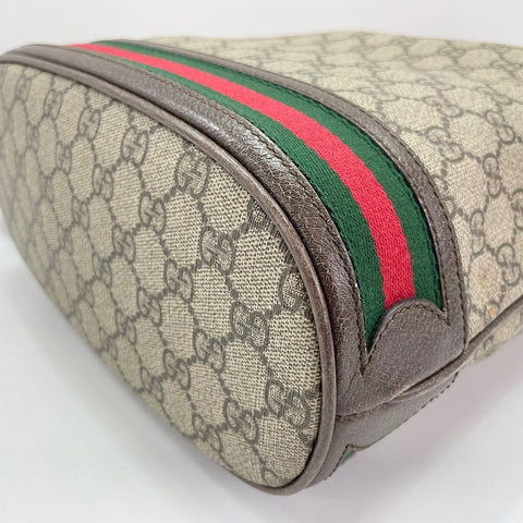 GUCCI Ophidia GG Mini Bucket Shoulder Bag Brown WS30904