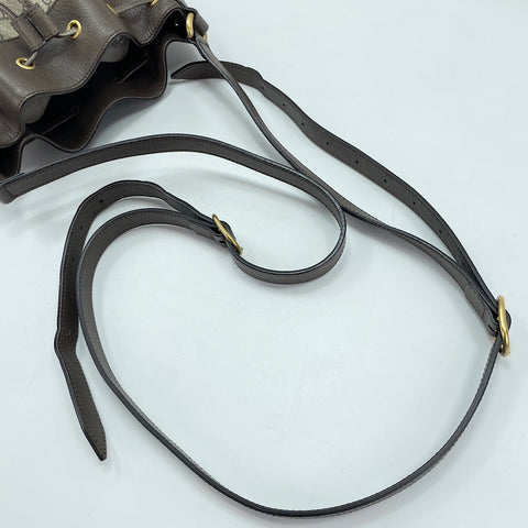 GUCCI Ophidia GG Mini Bucket Shoulder Bag Brown WS30904