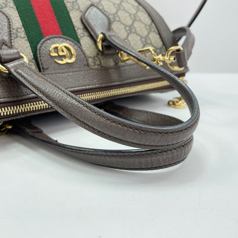 GUCCI Ophidia 2WAY Handbag Brown WS30905