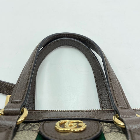 GUCCI Ophidia 2WAY Handbag Brown WS30905
