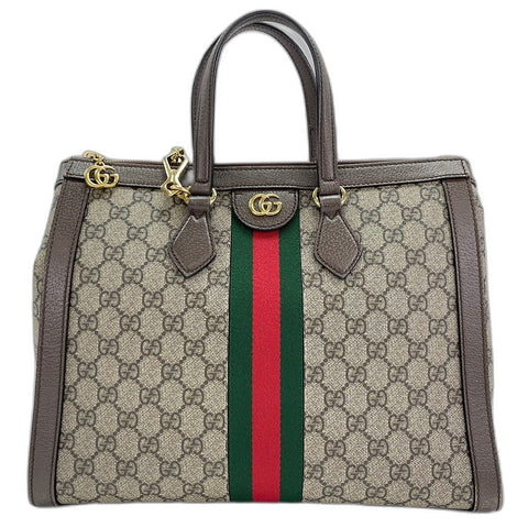 GUCCI Ophidia 2WAY Handbag Brown WS30905